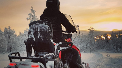 Guidad skotertur med Heli Kittel